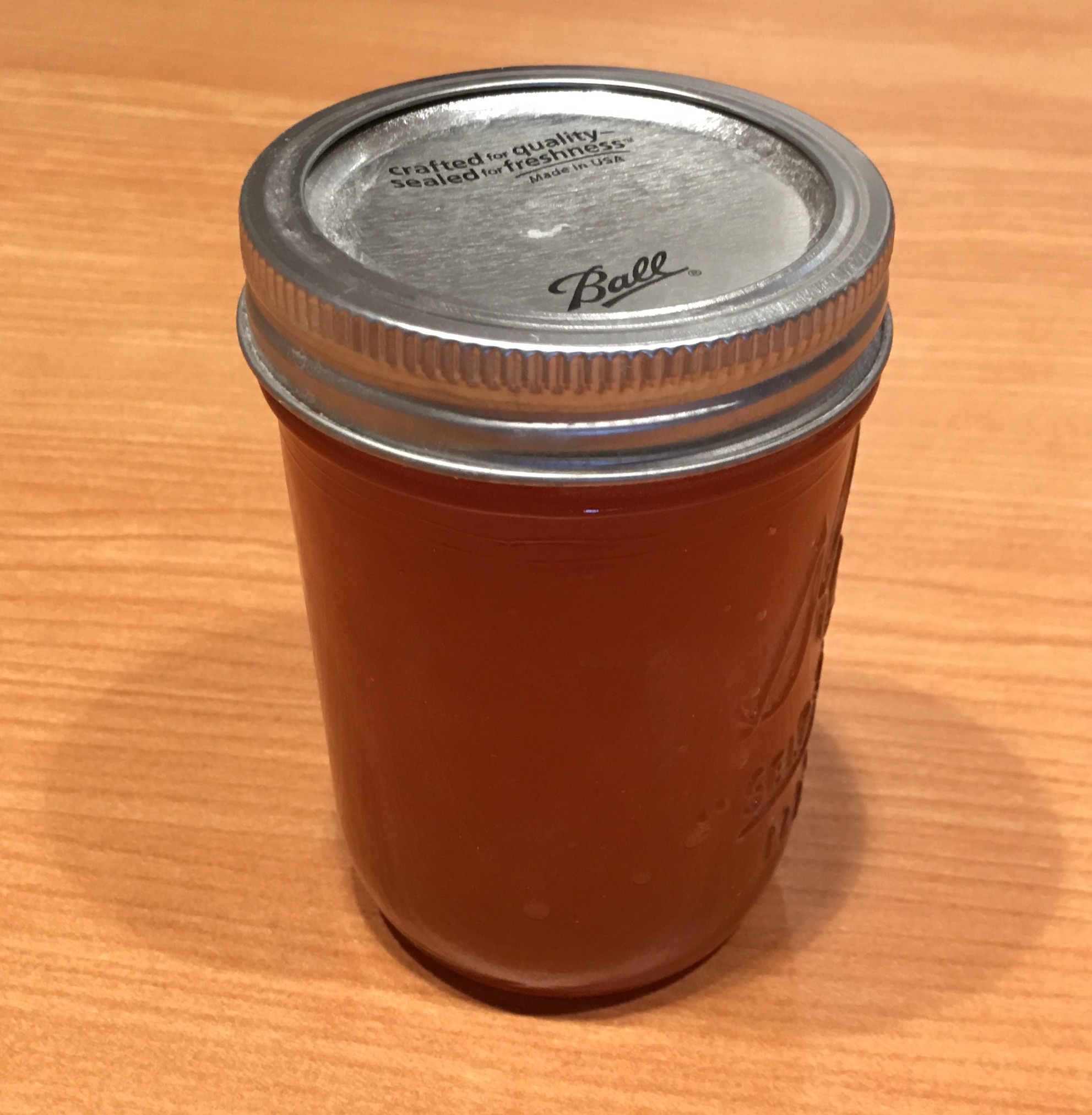 A jar of my double-trouble habanero jelly. You wanted the best, now you got the best