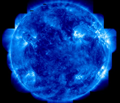 Mosaic image of the Sun from the TRACE satellite